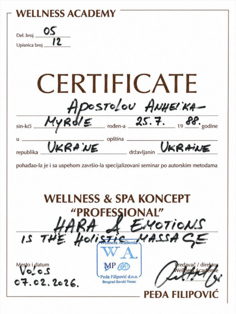 HARA & EMOTIONS IS THE HOLISTIC MASSAGE